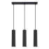 Pendant lamp KARBON 3L black