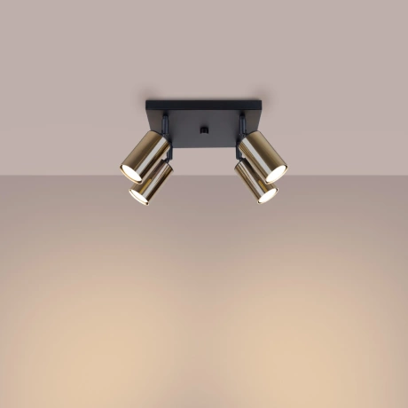 Ceiling lamp WINX 4 black/gold