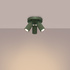 Ceiling lamp KARBON 3P olive green